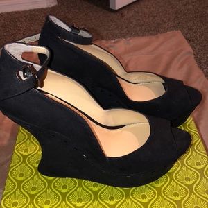 Suede Wedge